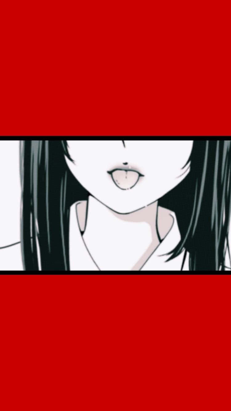 Красная эстетика аниме Kakegurui Обои