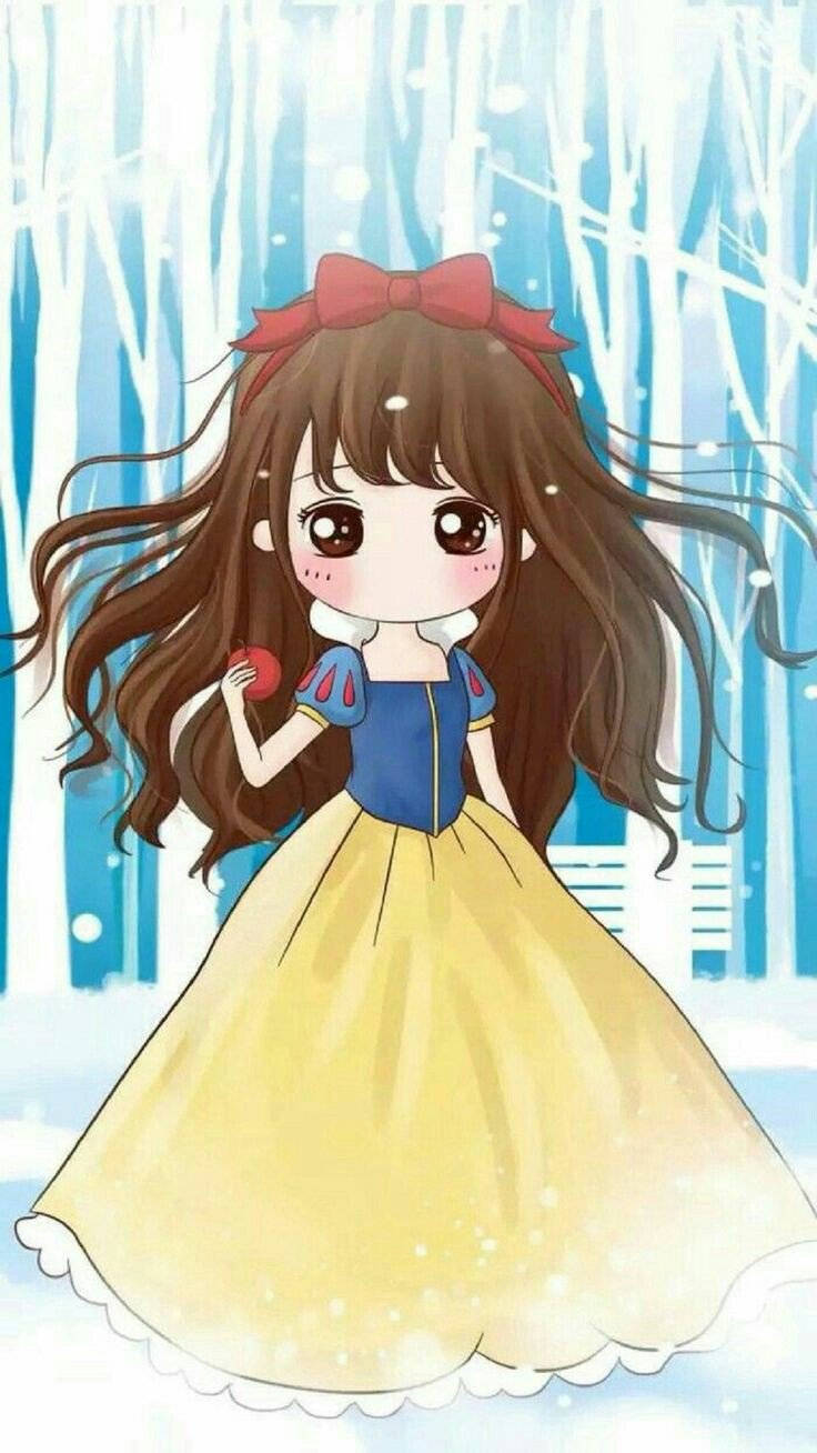 Милая Kawaii Белоснежка Обои