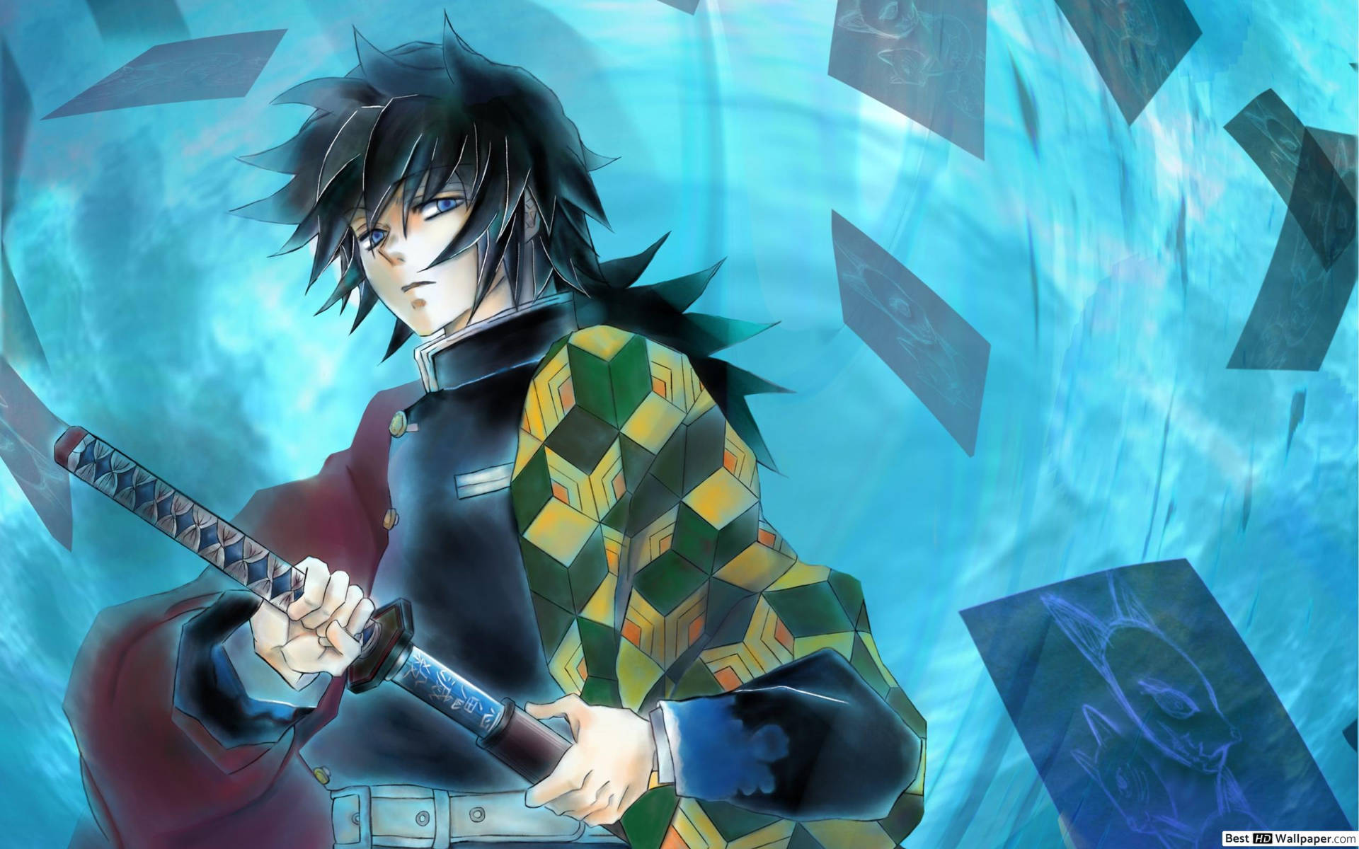 Kimetsu no Yaiba — Истребитель демонов Гию Томиока Обои