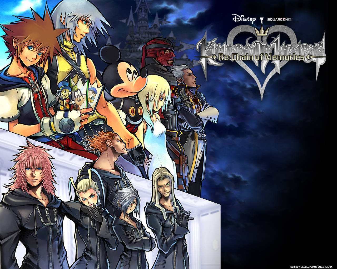 Арт с логотипом Kingdom Hearts Обои