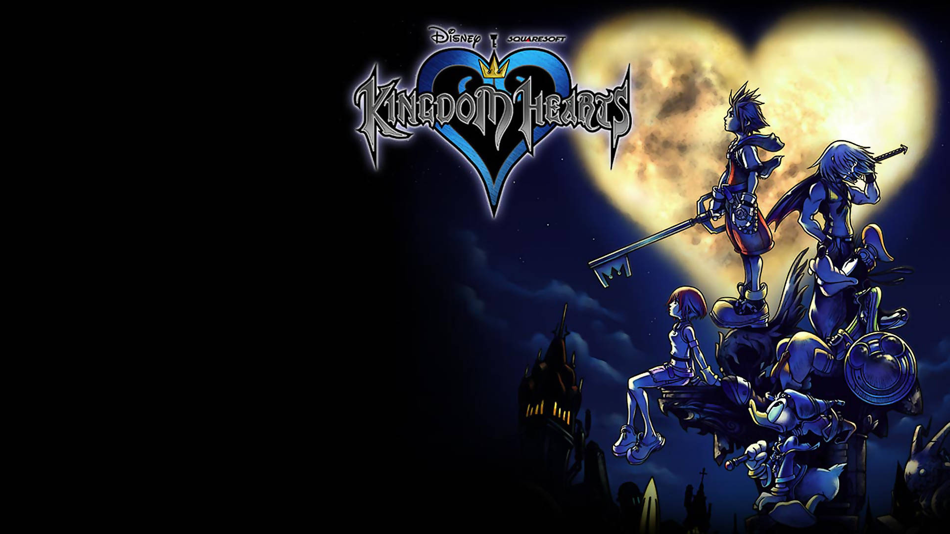 Замок экрана с логотипом Kingdom Hearts Обои