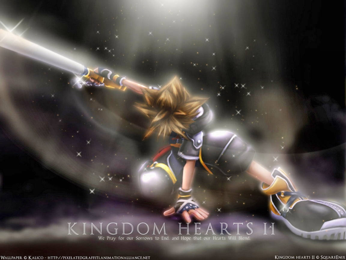Замысловатый логотип Kingdom Hearts Обои