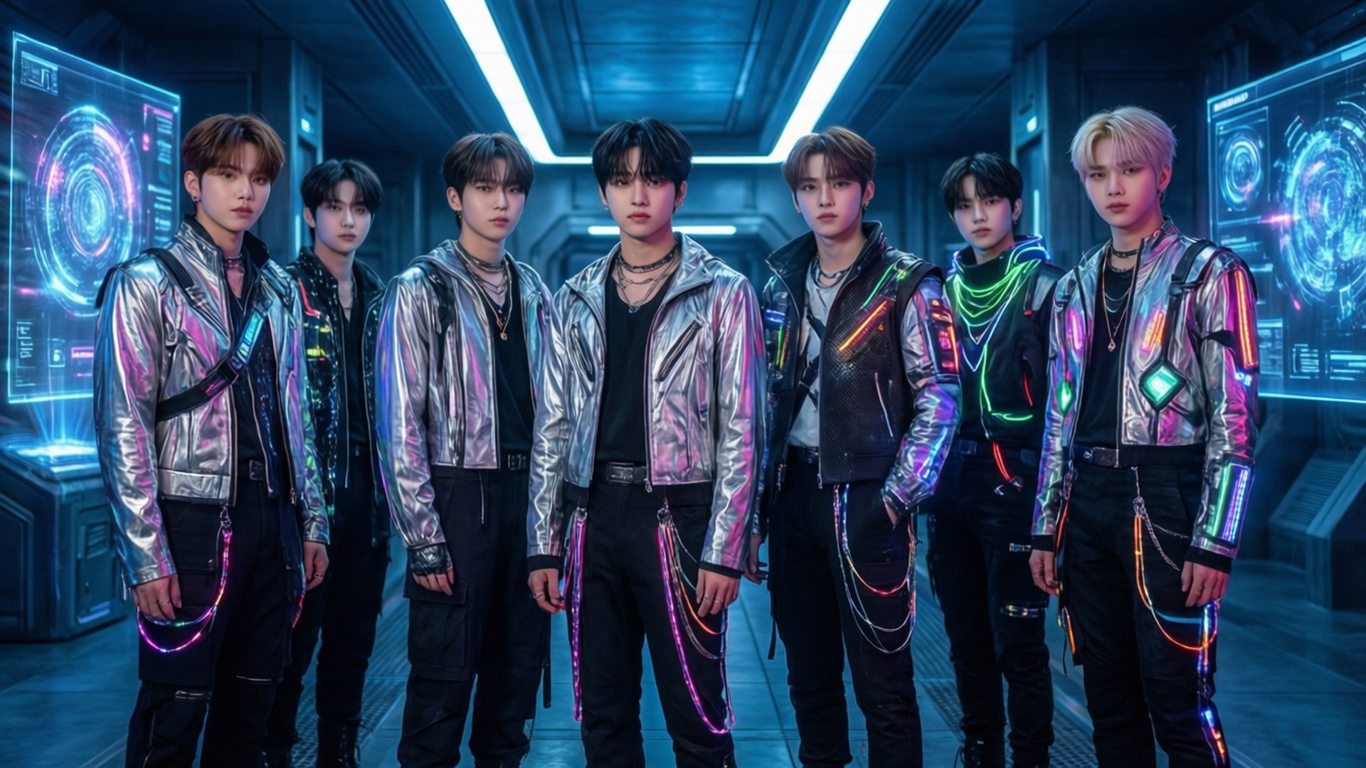 Футуристический Kpop Киберпанк Обои