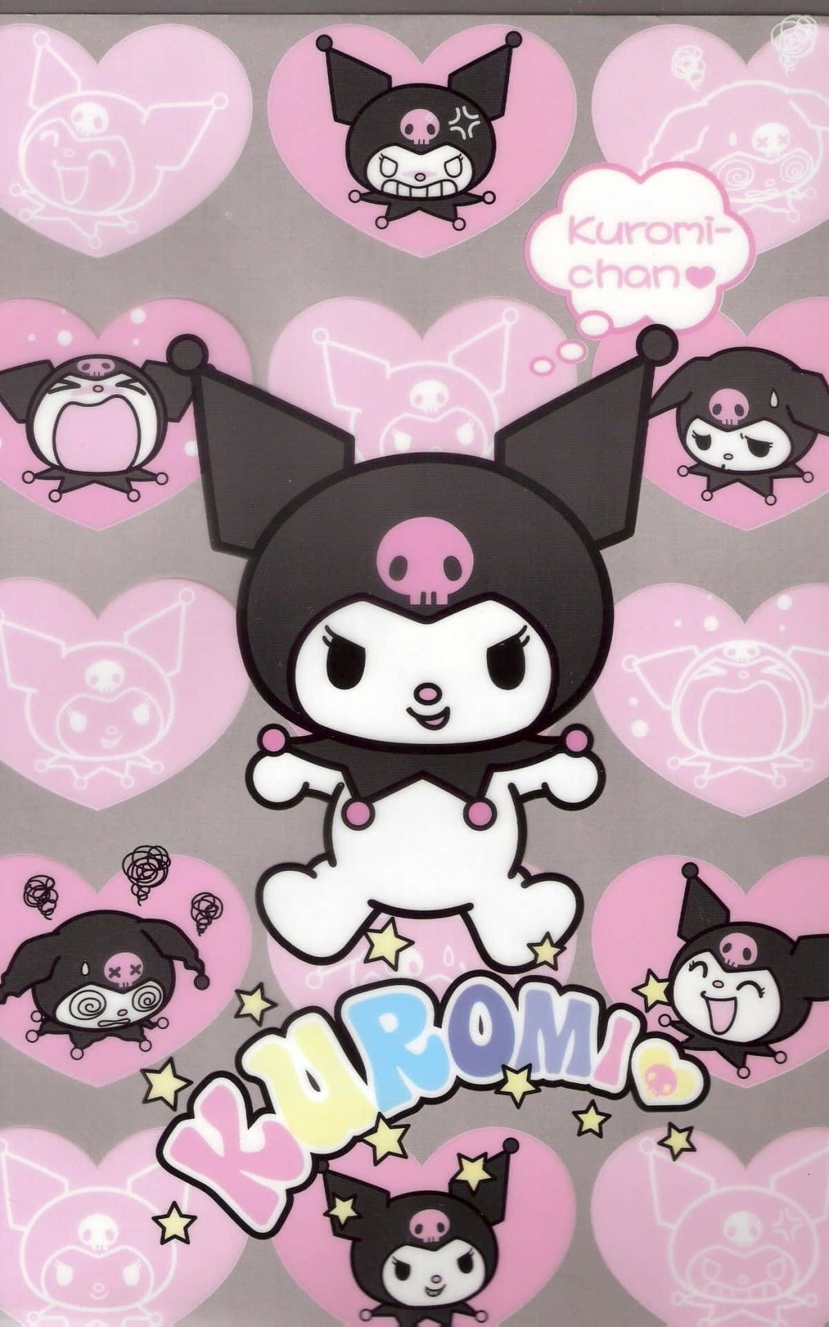 Наслаждайся своим Kuromi iPhone — идеальный выбор для поклонников очаровательного персонажа Hello Kitty. Обои