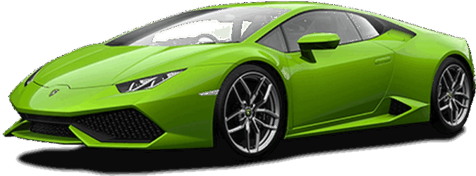 Зеленый Lamborghini Huracan Evo сбоку Обои