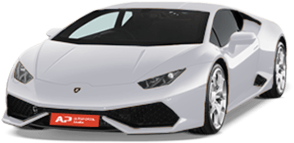 Белый Lamborghini Huracan Evo в профиль Обои
