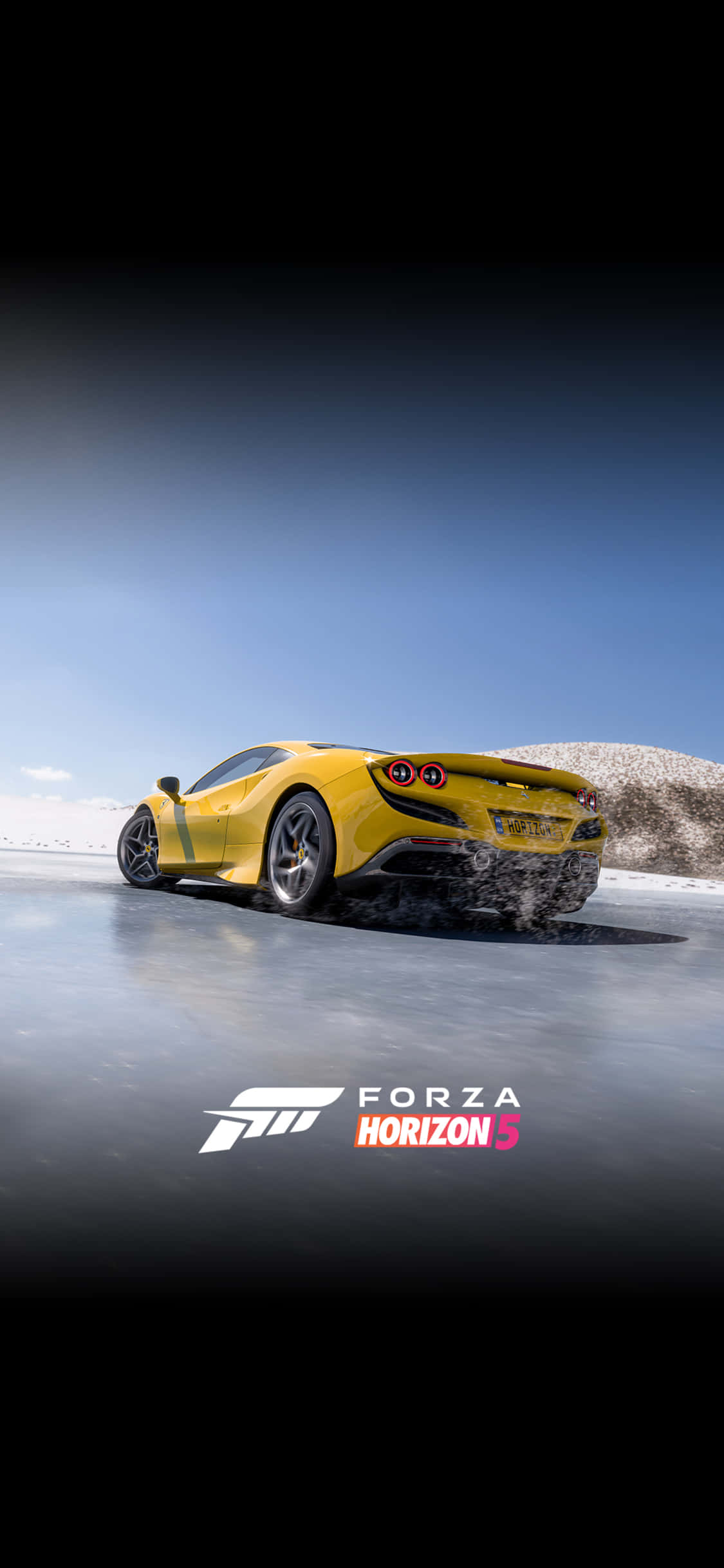 Разгоняющийся Lamborghini iPhone X Forza Motorsport 7 фон Обои