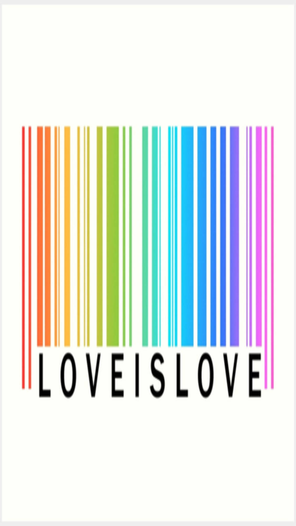 Цветной штрихкод LGBT Телефон Обои