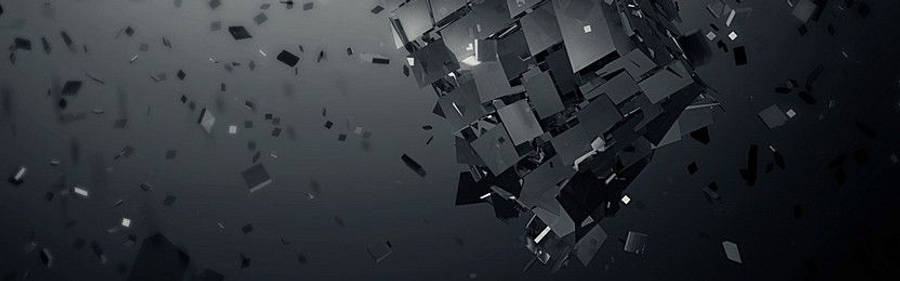 Черные фигуры баннер LinkedIn Обои