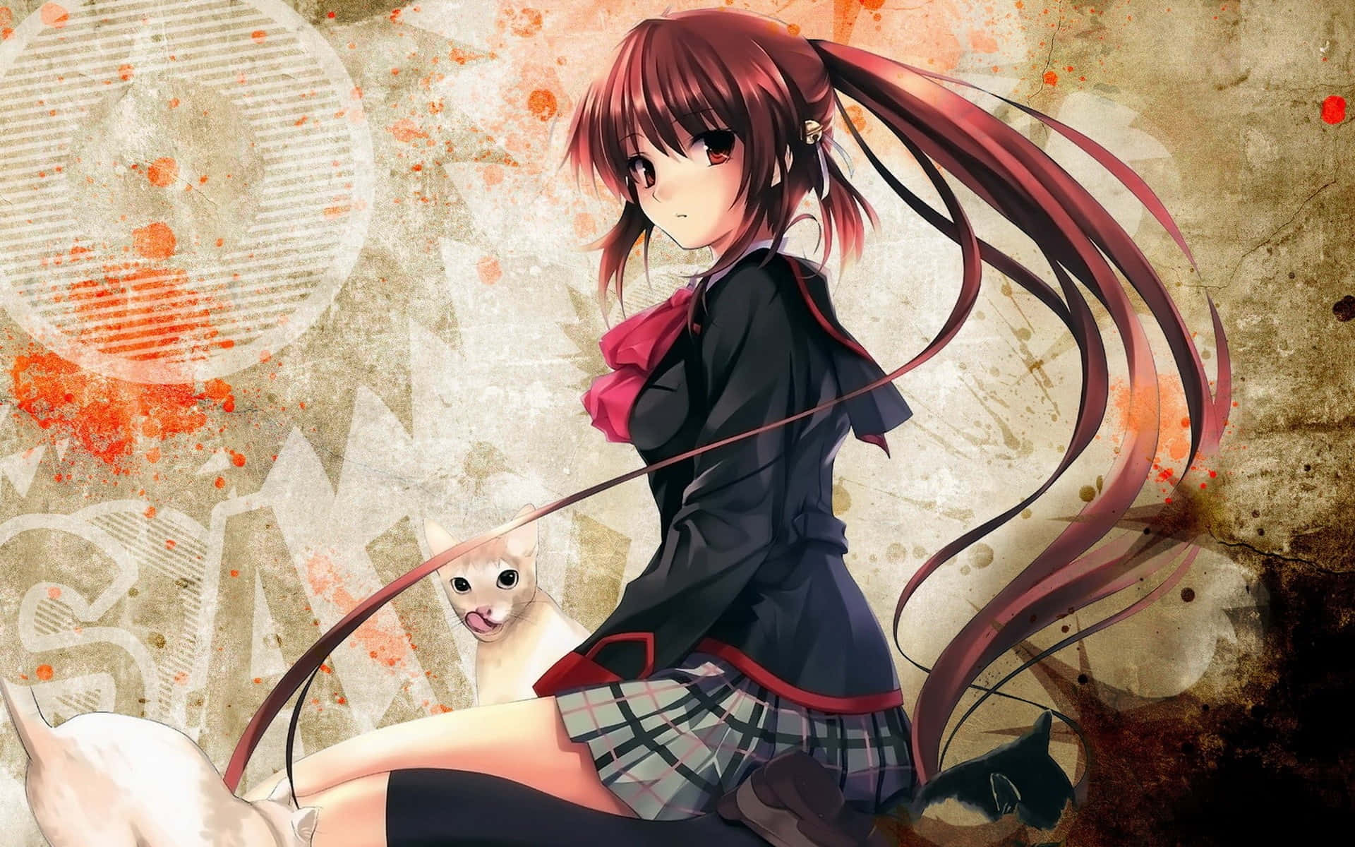 Лучшая аниме Little Busters Рин Нацуме Обои
