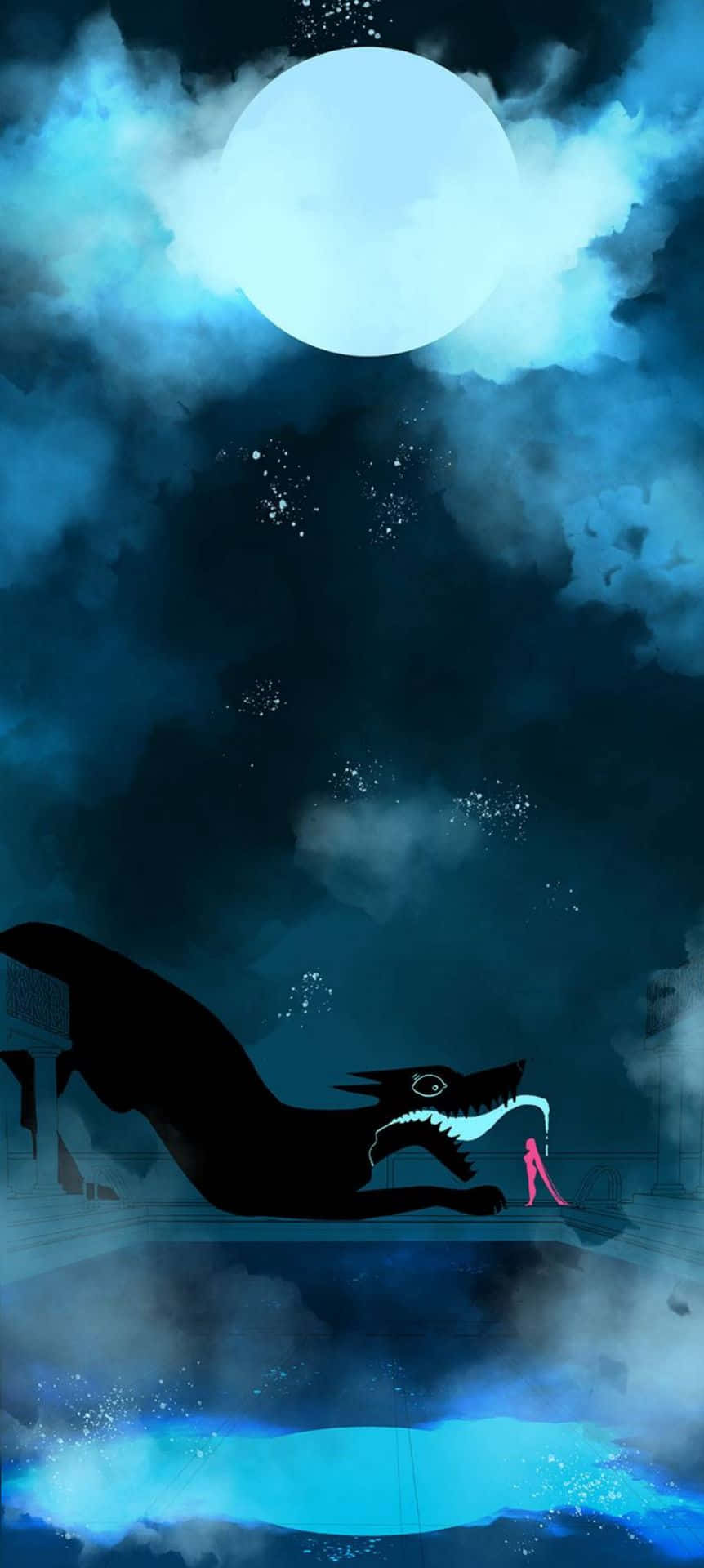 Lore Olympus Webtoon с монстром Обои