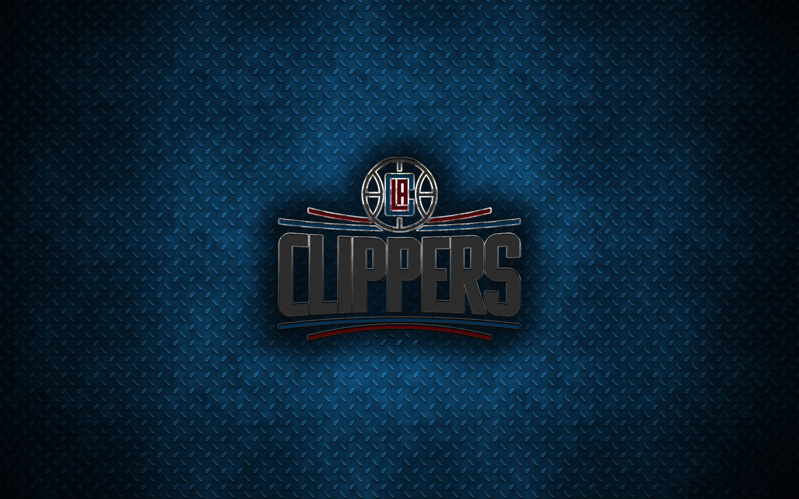 Металлический фон Los Angeles Clippers Обои