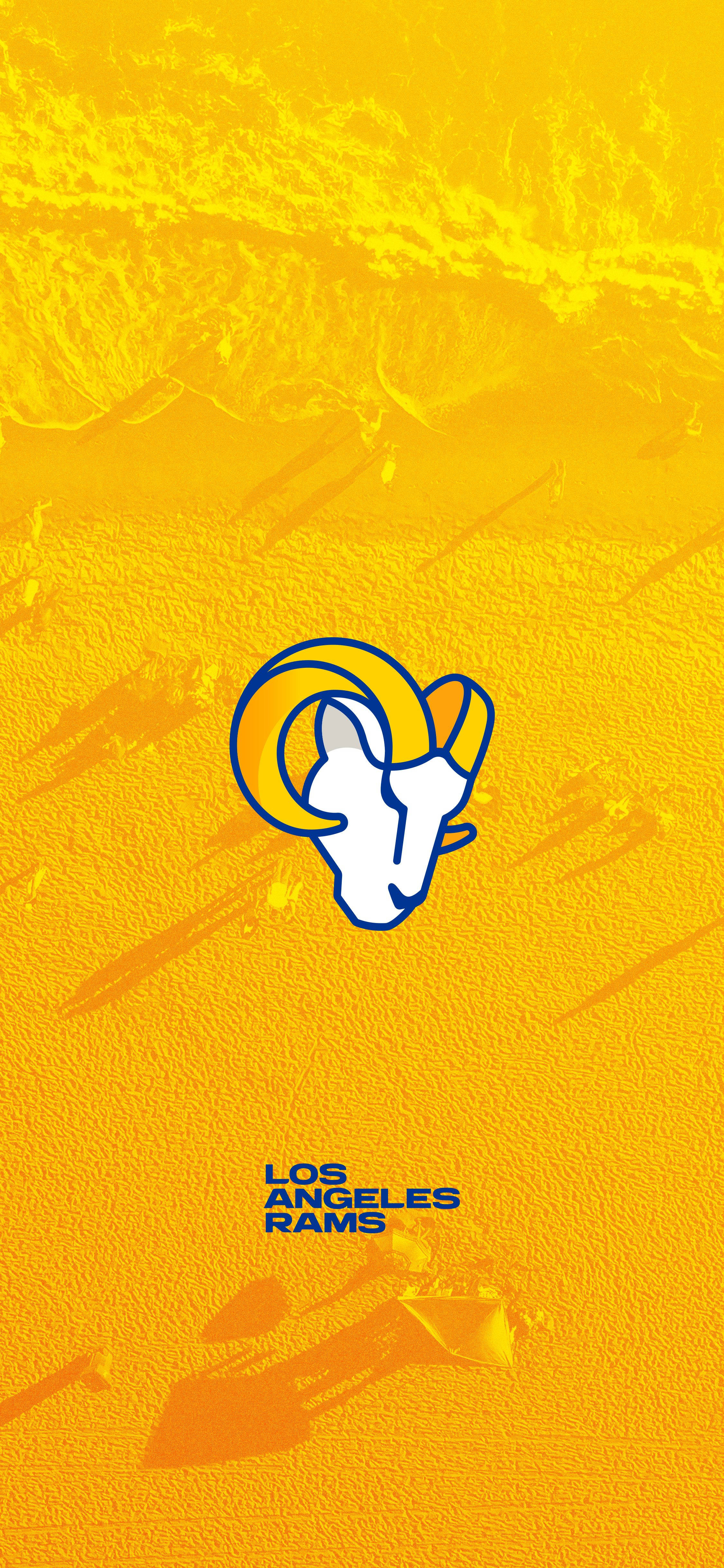 Мультяшный логотип Los Angeles Rams Обои