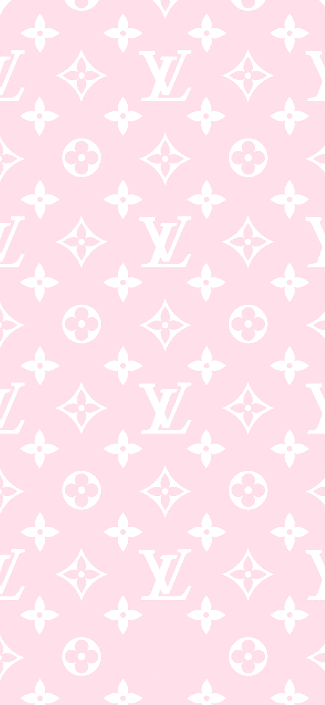 розово-белый узор Louis Vuitton Обои