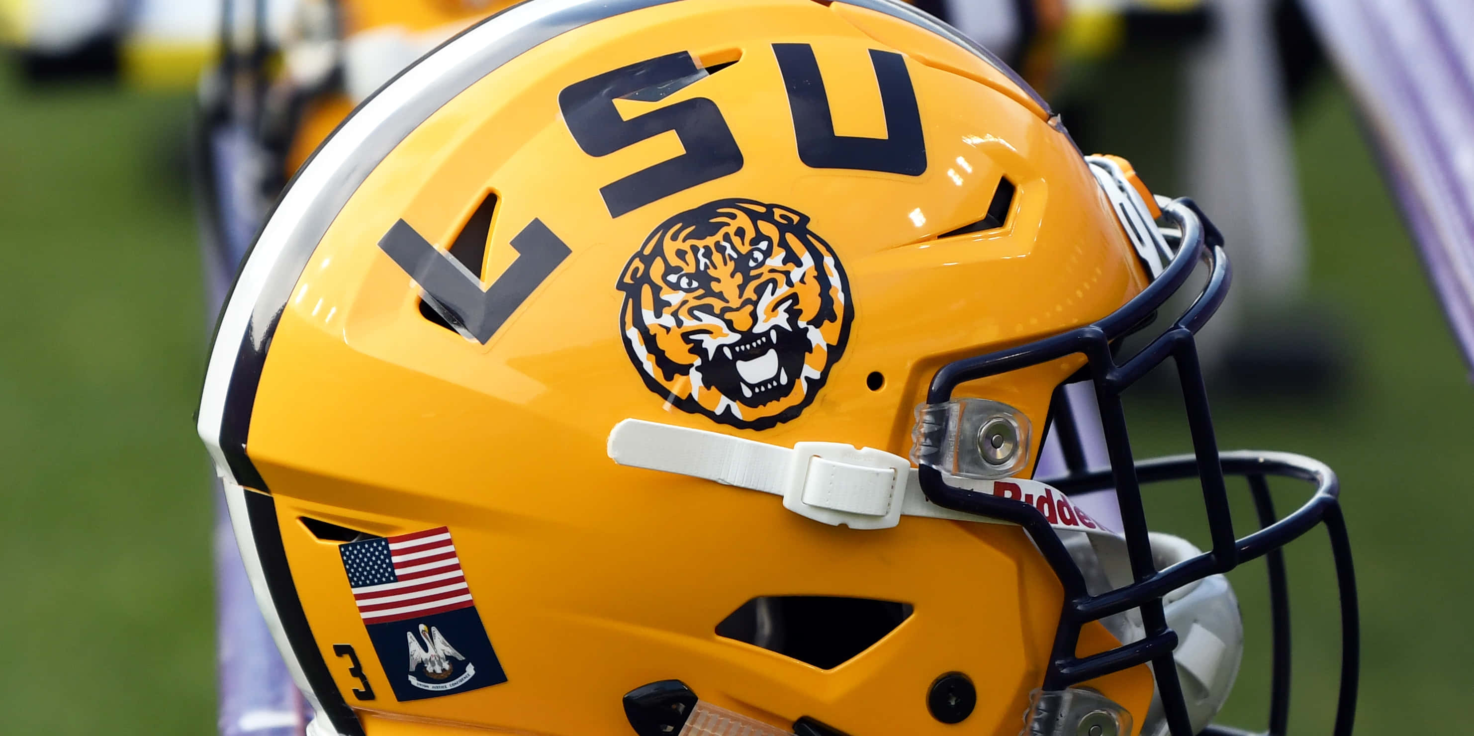 Желтый шлем LSU Football Обои