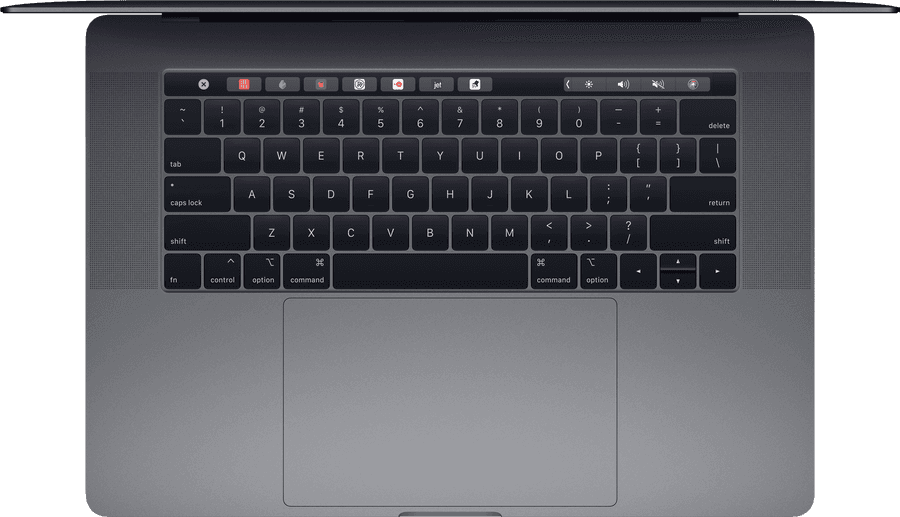Mac Book Pro клавиатура вид сверху Обои