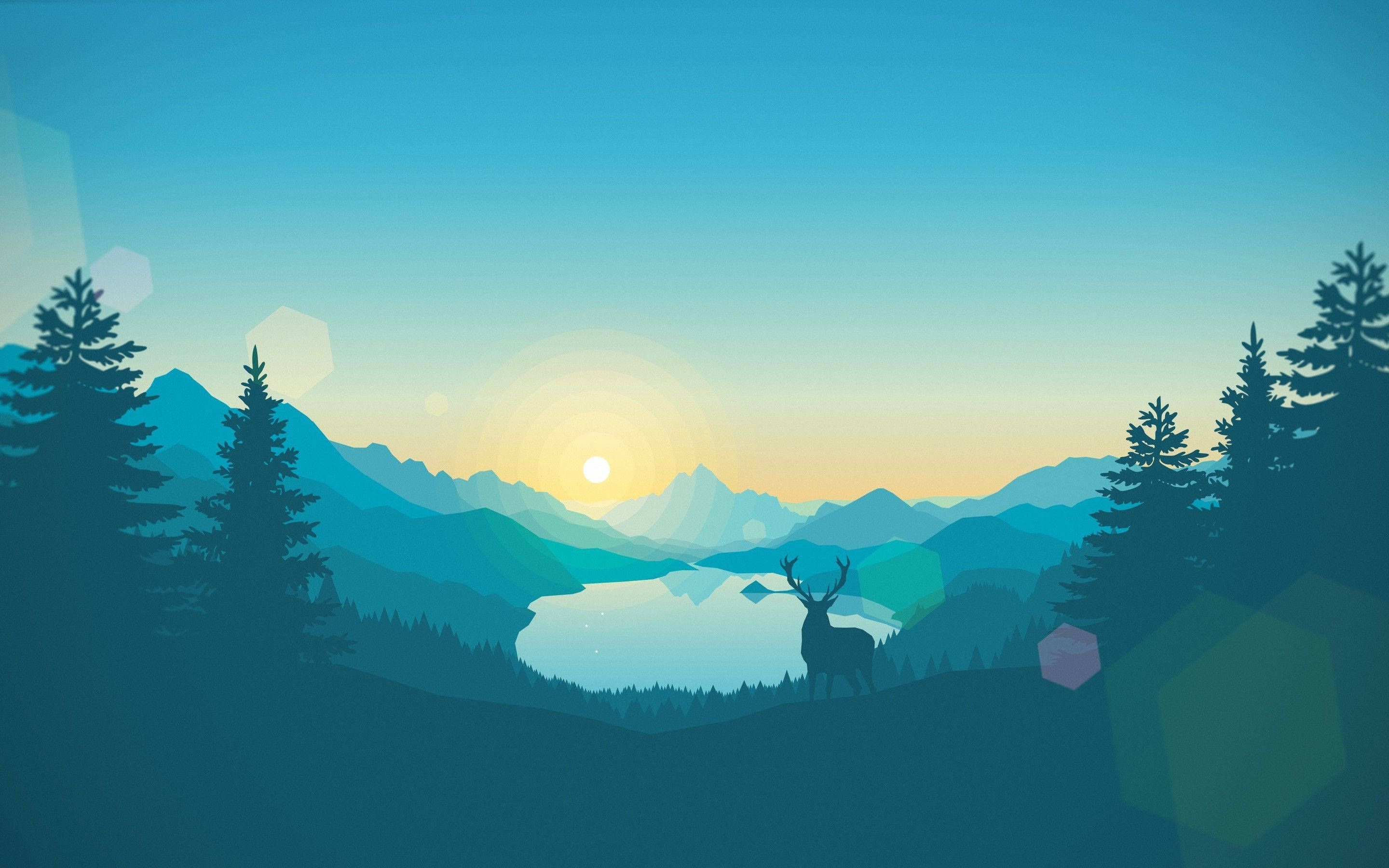 MacBook Pro Firewatch Рассвет Обои