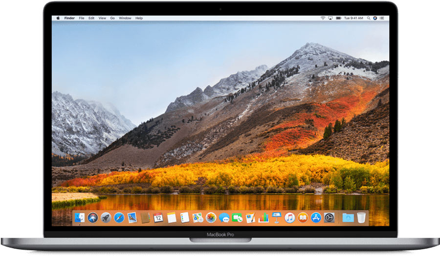 MacBook Pro с горным обоями Обои
