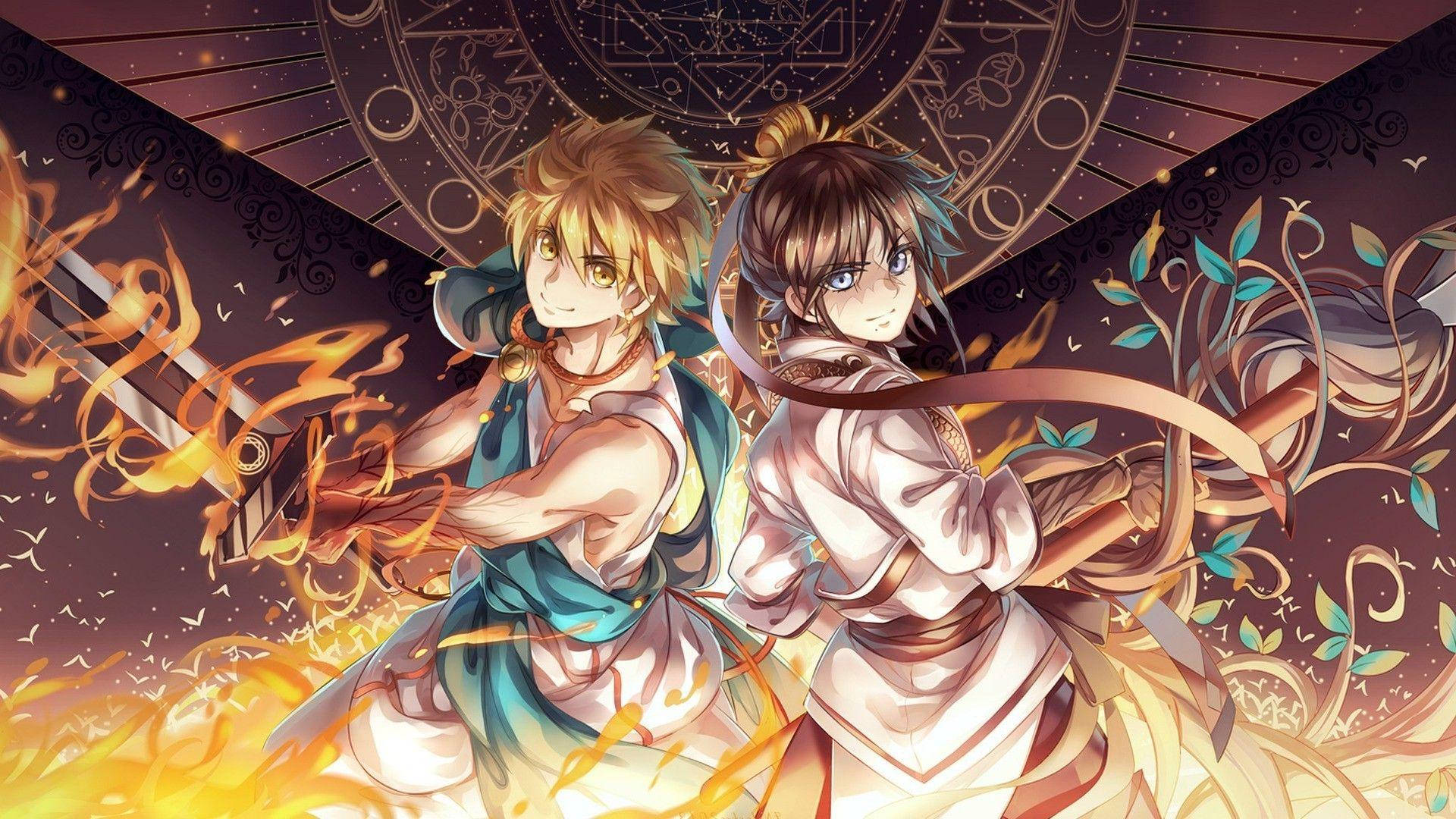 Персонажи аниме Magi Обои