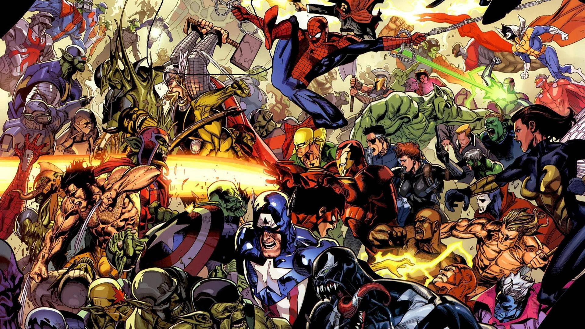 Всё в одном от Marvel Обои
