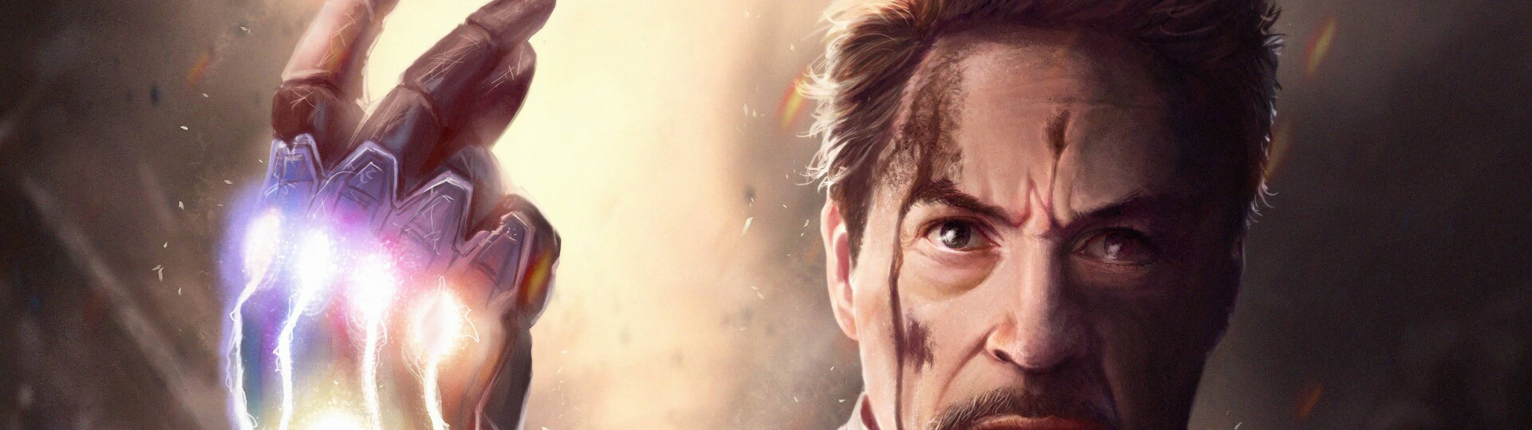 Железный человек Marvel: Щелчок 5120 x 1440 Обои