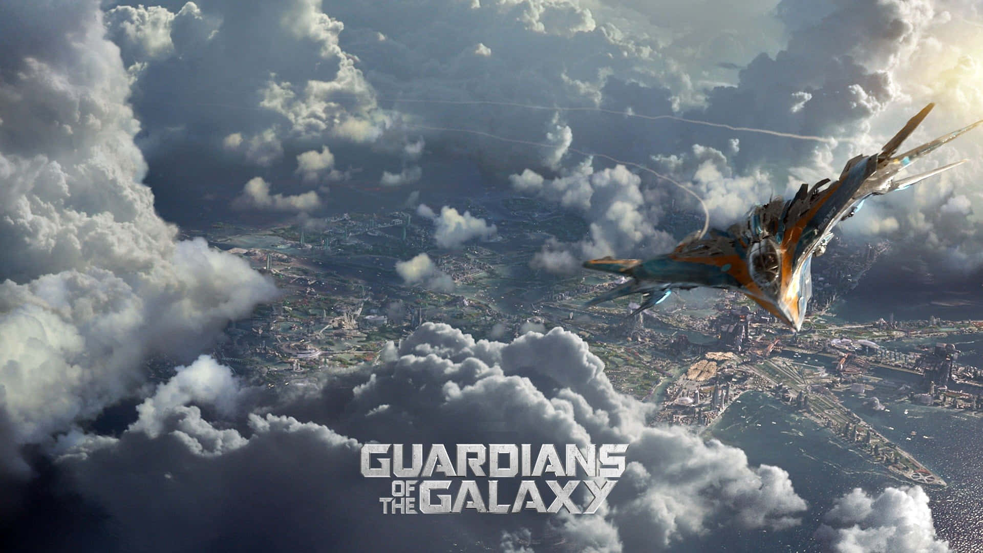 Космический корабль Милано Стражи Галактики Вселенная Marvel Обои