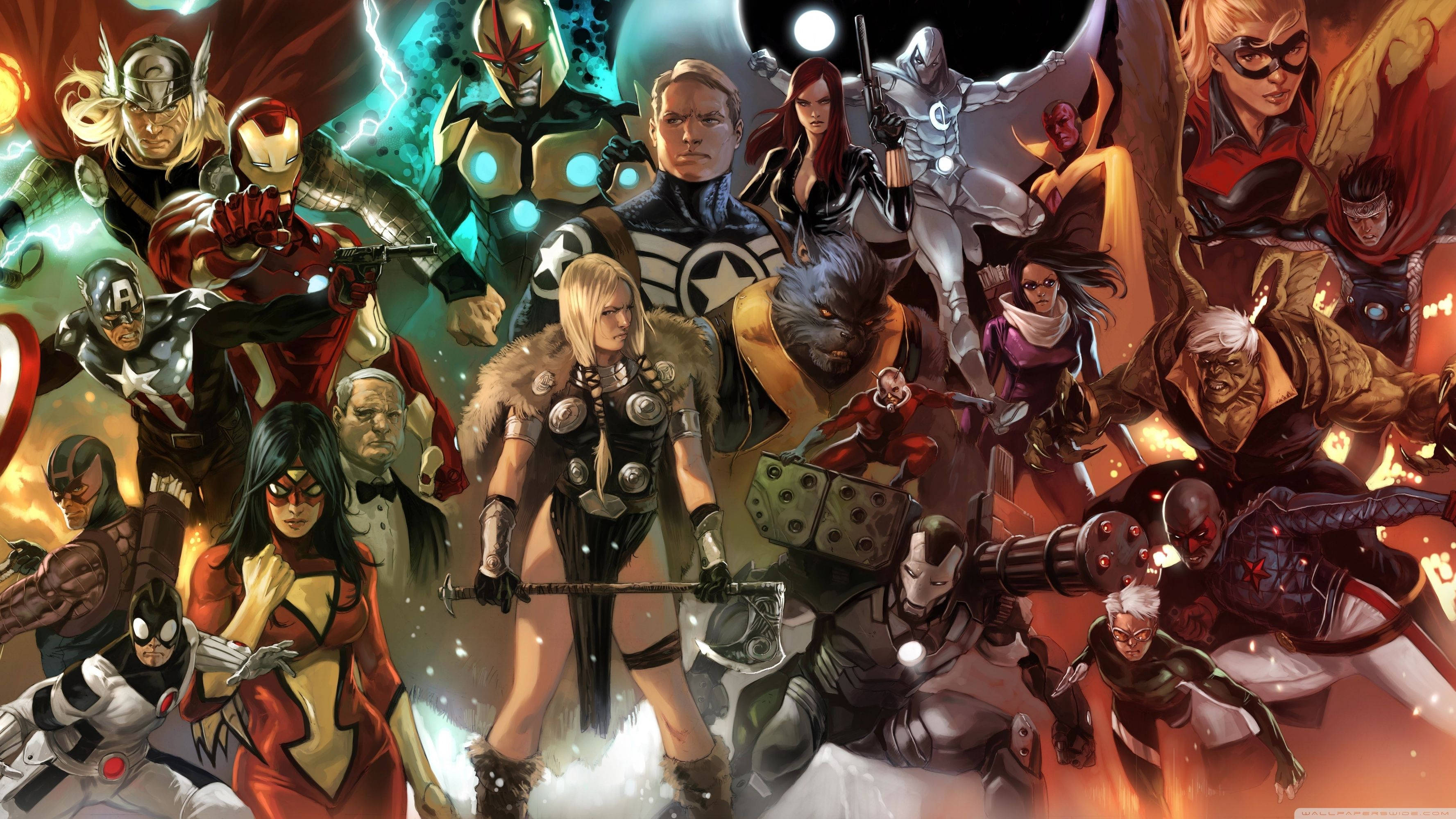 «Великолепная четверка: персонажи комиксов Marvel» Обои