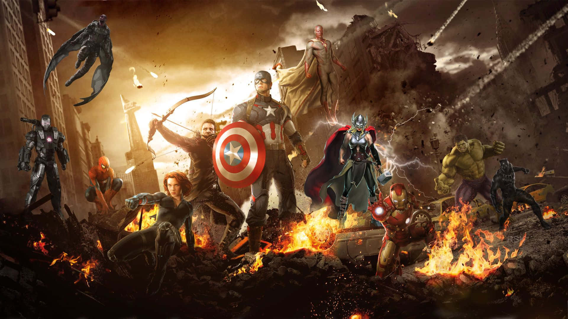 Объединяйтесь и собирайте величайших героев Marvel! Обои