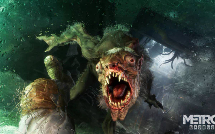 Metro Exodus Монстр-рыба 3440x1440 Обои