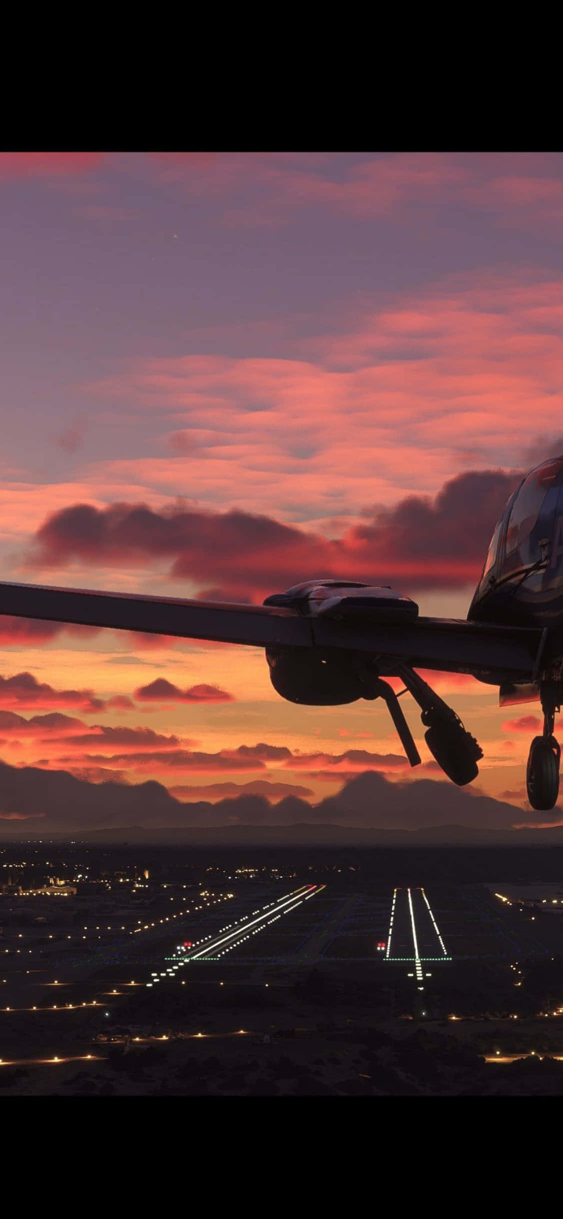 «Испытайте острые ощущения от полета с Microsoft Flight Simulator на iPhone Xs» Обои