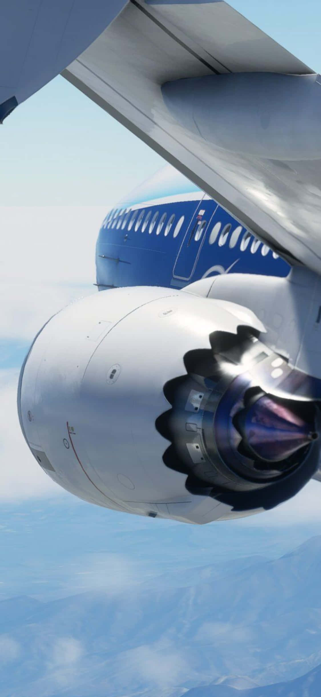 Исследуйте небеса в Microsoft Flight Simulator на iPhone XS Обои