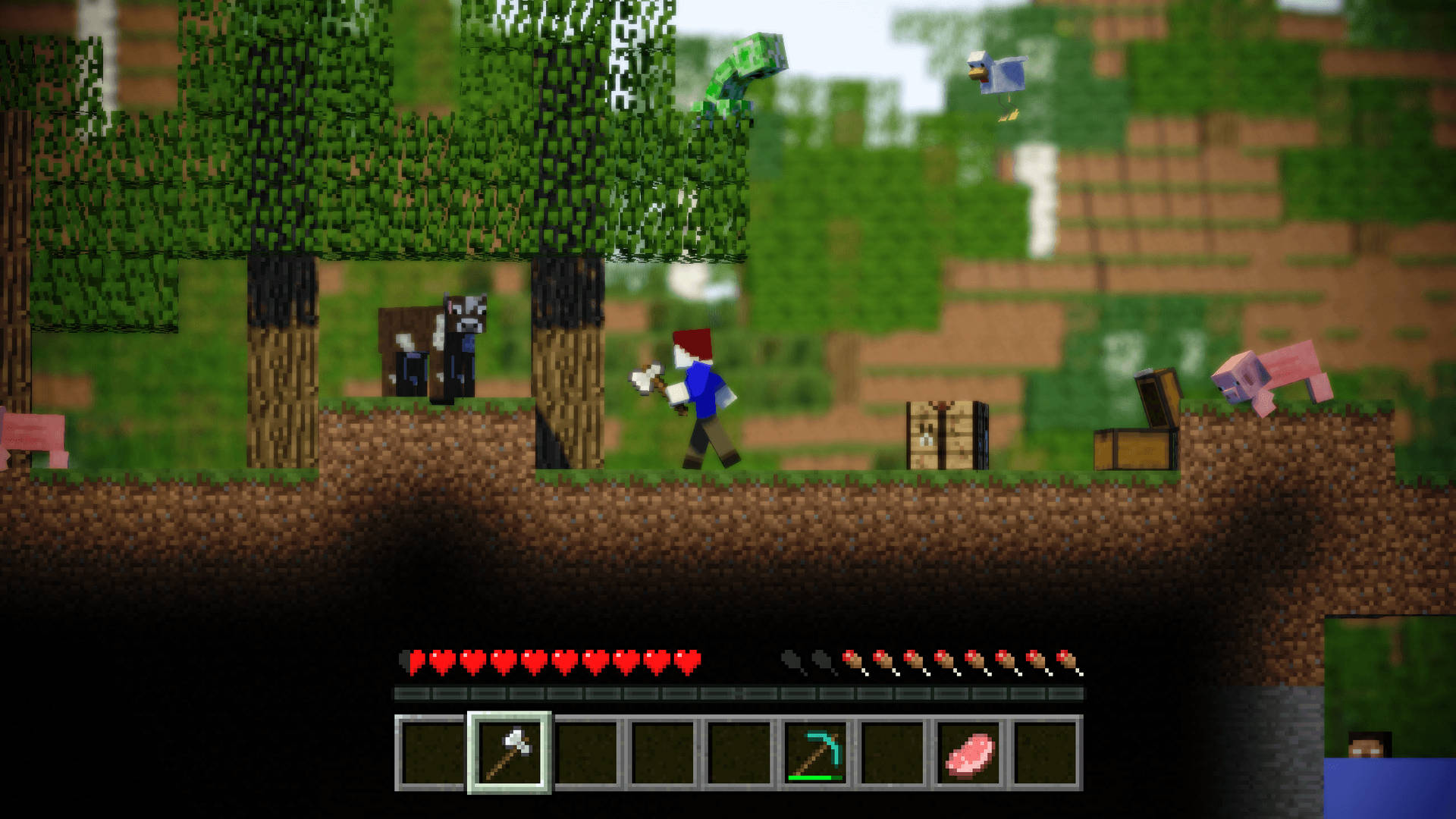 Minecraft 3D приключенческий экшн Обои