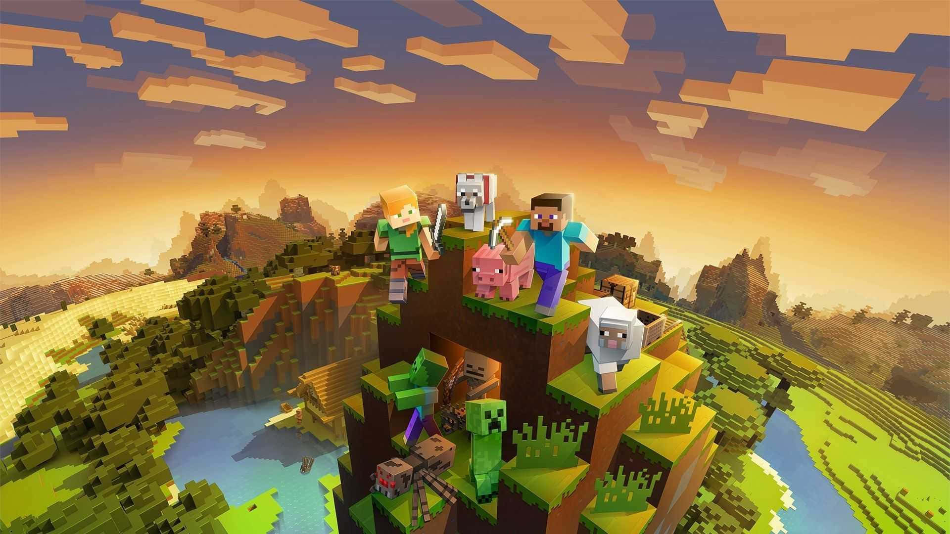 Фон Minecraft Обои