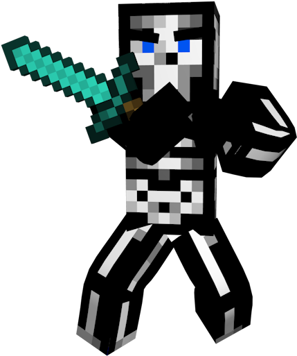 Minecraft_ Персонаж_ С_ Мечом.PNG Обои