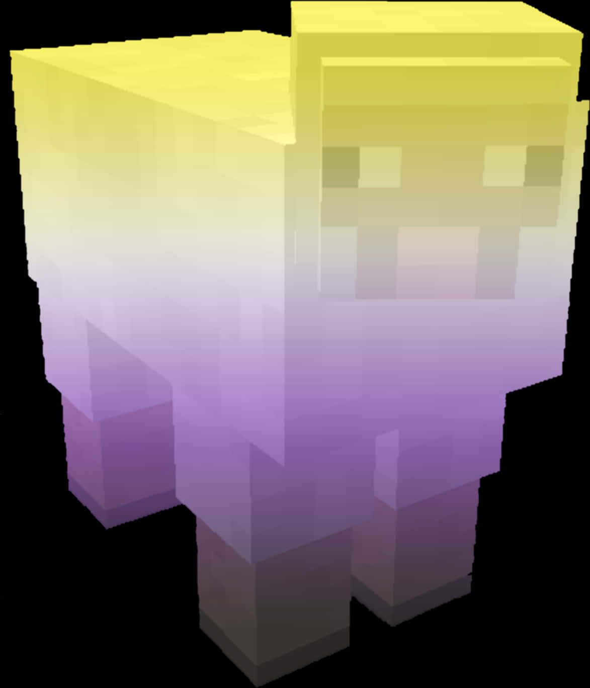 Minecraft: светящийся рендер персонажа Обои