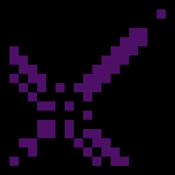 Пиксельная иконка меча из Minecraft Обои