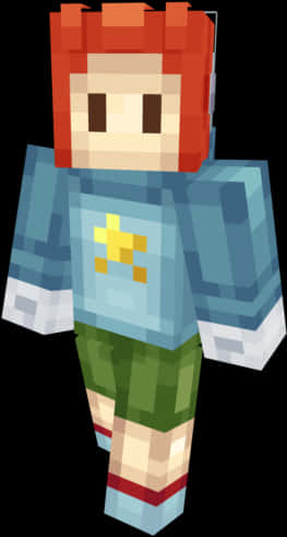 Персонаж Minecraft в броне Обои