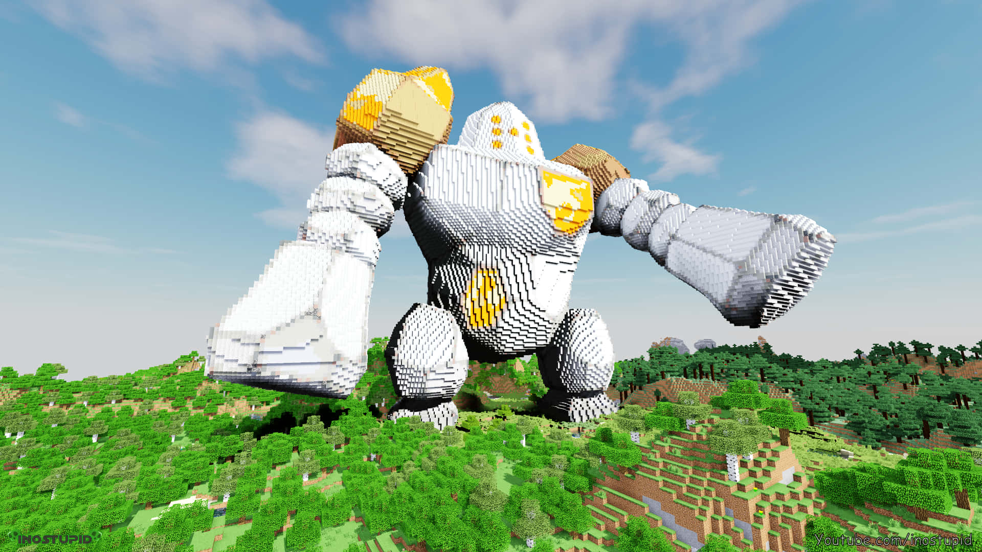 Регирок, сделанный в Minecraft Обои