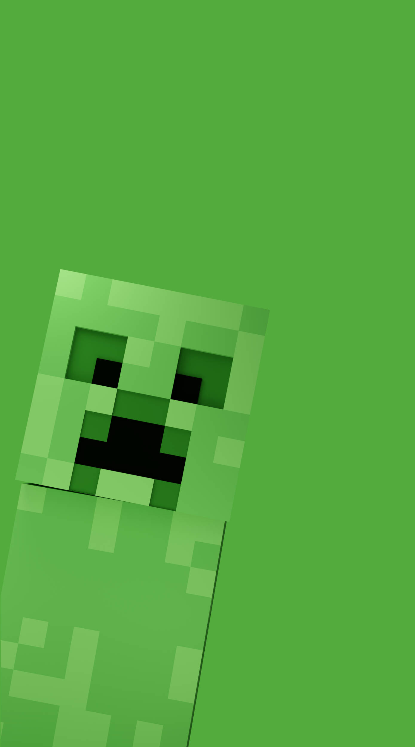 Minecraft Телефон Зеленый Крипер Обои