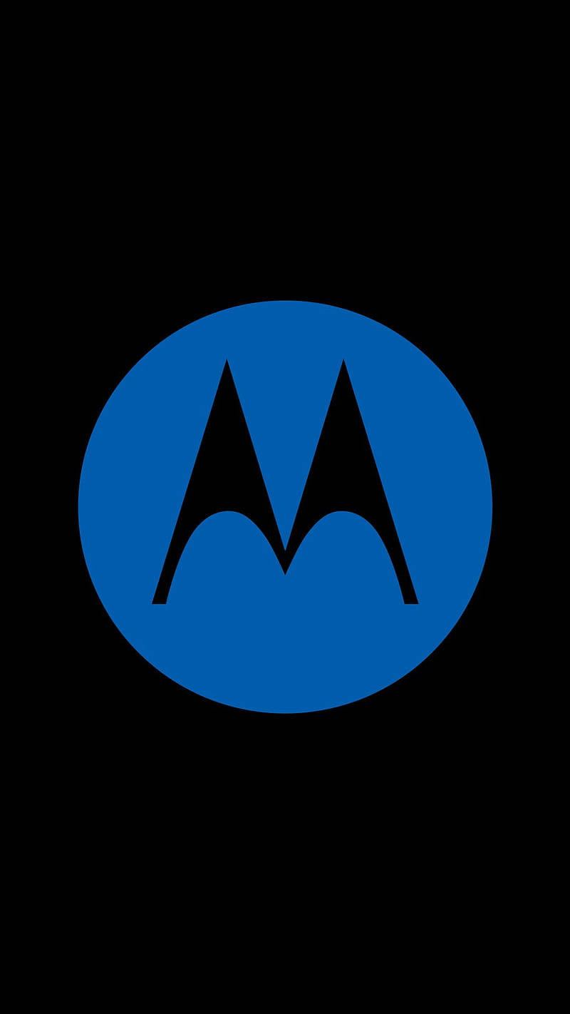 Синий логотип Motorola Обои