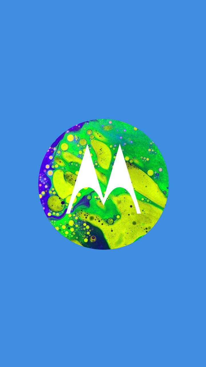 Желто-зеленое искусство Motorola Обои