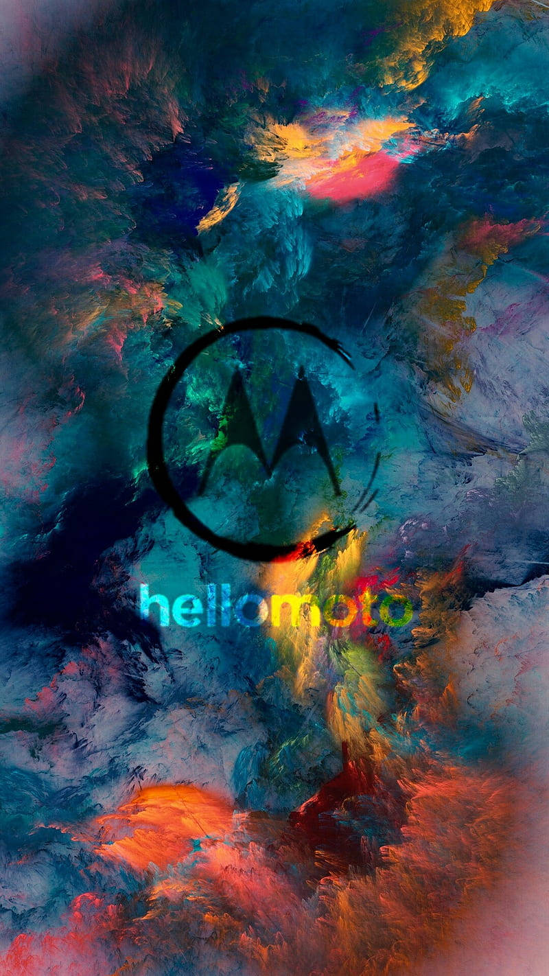 Цветное облачное искусство Motorola Обои
