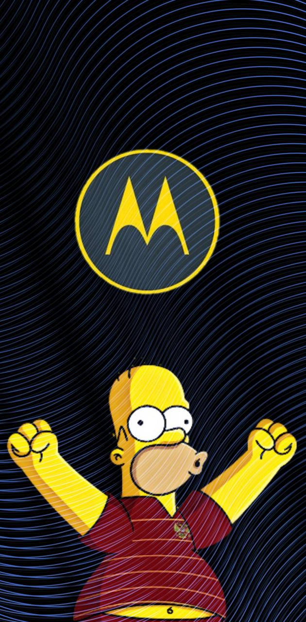 Motorola и Симпсон Обои