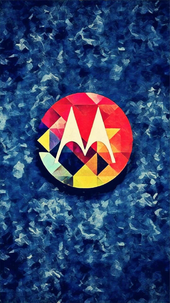 Синее искусство Motorola Обои