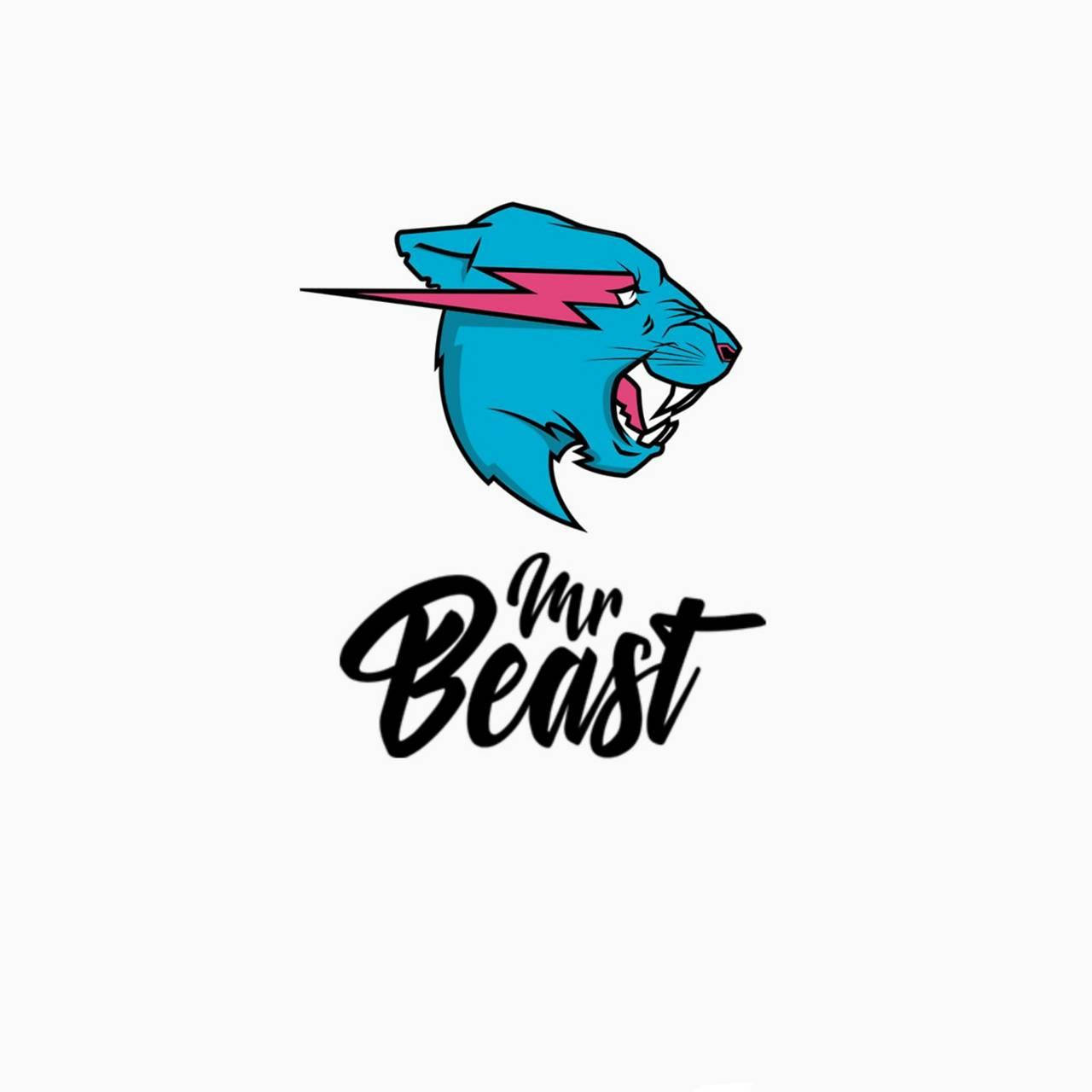 Яркий логотип и вордмарк Mr Beast Обои