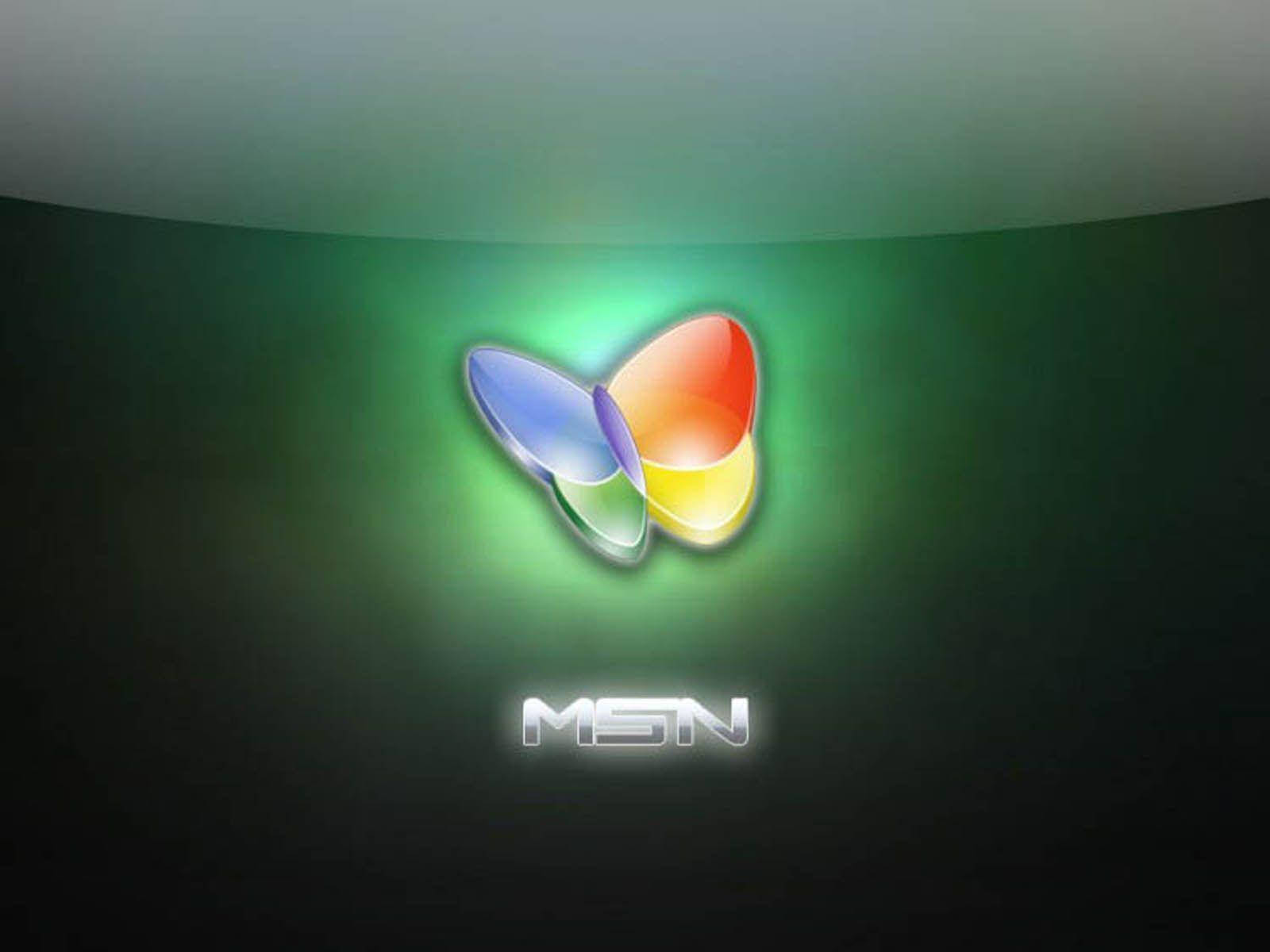 MSN Зеленые неоновые огни Обои