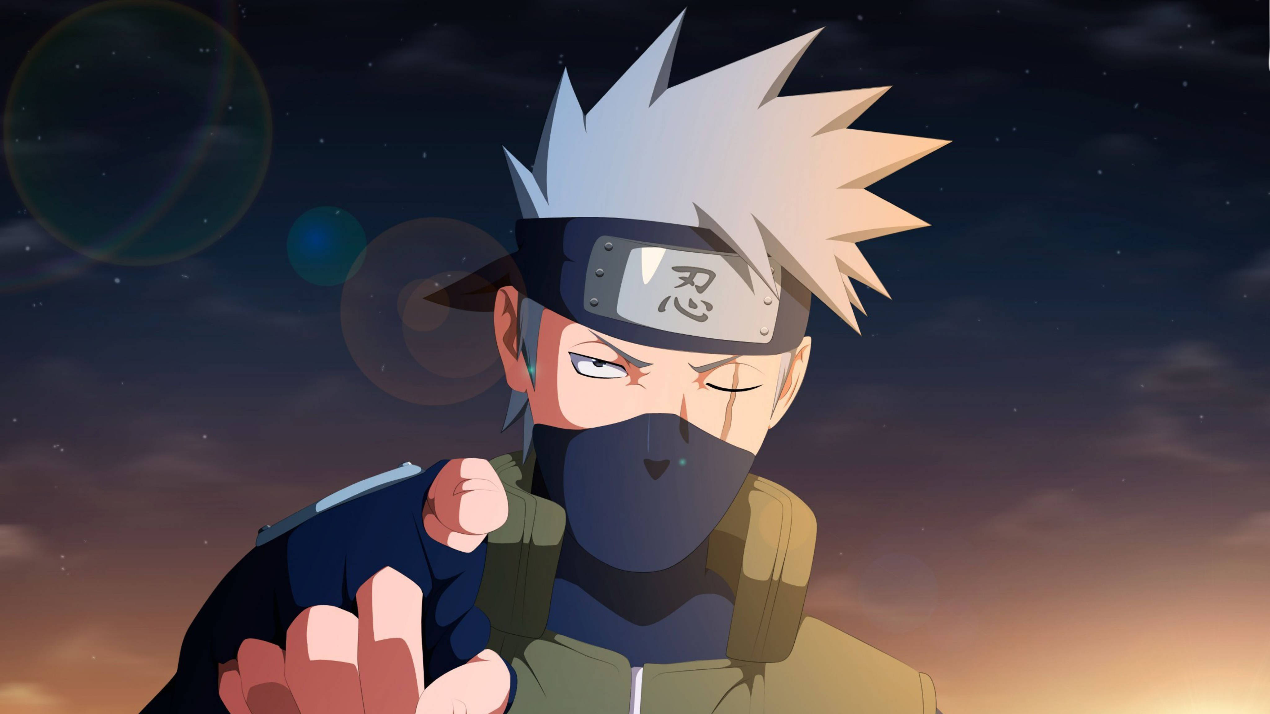 Naruto 4K Серьезный Какаши Обои