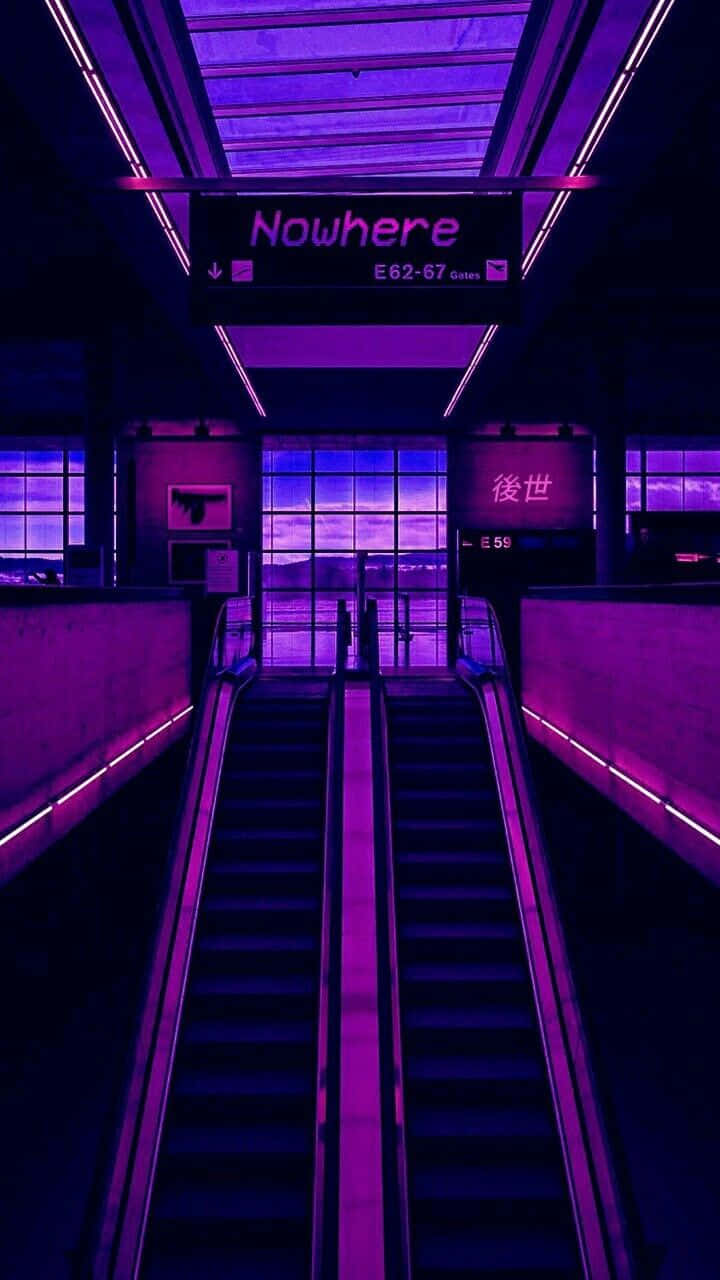 Откройте неземные впечатления с Neon Aesthetic Обои