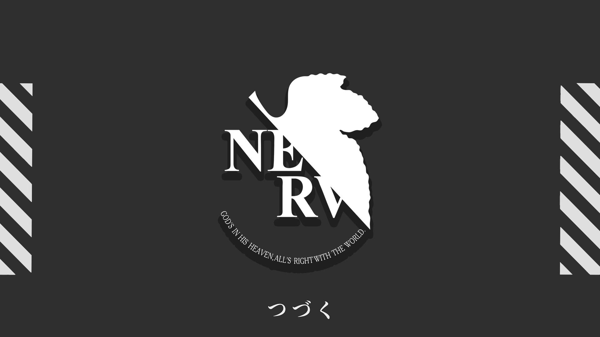 Эмблема NERV Евангелион 4K Обои