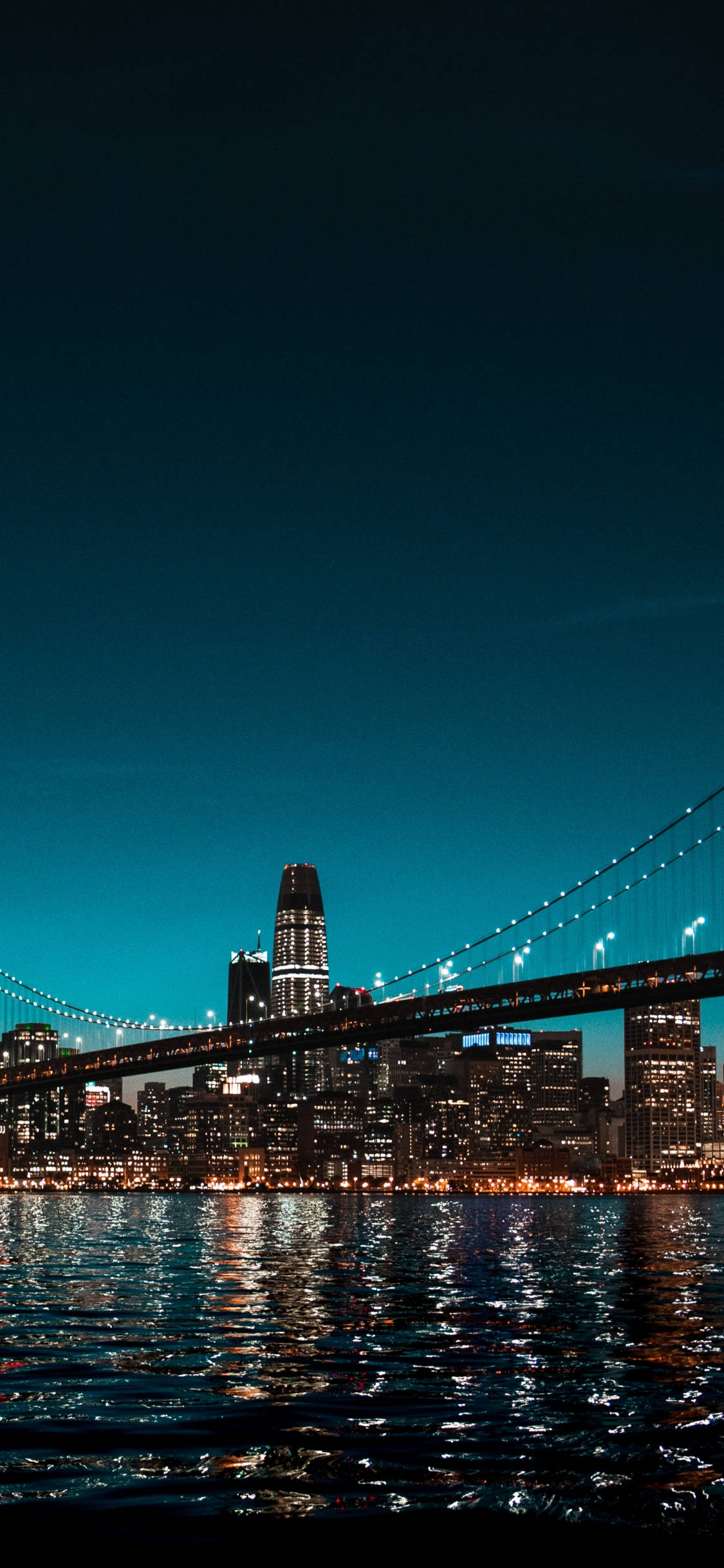 New York HD iPhone Sparkling at Night Обои